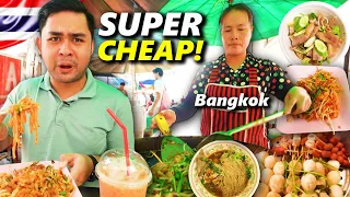 10 Cheap Eats in BANGKOK! SUPER CHEAP Bangkok Street Food Tour!!