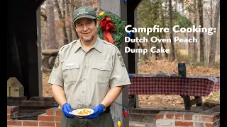 Campfire Cooking: How to make a peach dump cake with a dutch oven