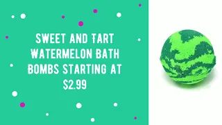 Watermelon Bath Bombs