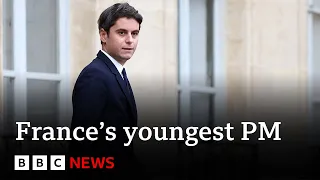 Gabriel Attal becomes France’s youngest prime minister | BBC News