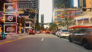 Driving around Brickell in Downtown Miami