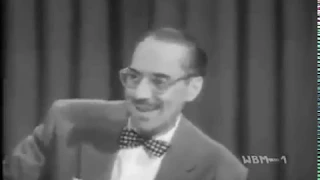 Groucho Marx "You Bet Your Life" Secret word Voice (classic comedy quiz show)