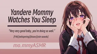 Yandere Mommy Watches You Sleep [F4A][whispering][kisses][rain sounds]