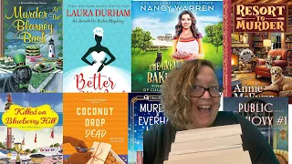 March 2024 COZY MYSTERY wrap up New series, new  fave, and more #books #cozymystery #wrapup #cozies