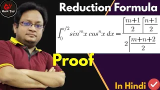 Integral of sin^mx)cos^nx) from 0 to pi/2 Proof | Application of Walli's Formula | #sin^mxcos^nx