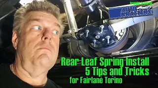 Rear Leaf Spring Suspension 5 tips for Installation Episode 68 Manic Mechanic