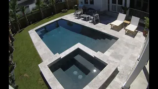 Swimming Pool Construction full time-lapse - Mount Pleasant, SC - French Gray Hydrazzo.