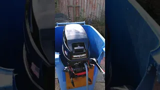 Mercury 15hp 2 stroke outboard demo