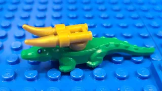 How to make Lego Alligator Loki horns