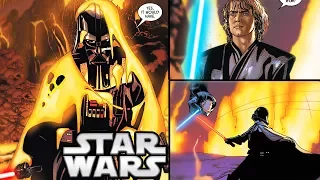 How Darth Vader Killed Anakin Skywalker on Mustafar (CANON) - Star Wars Explained