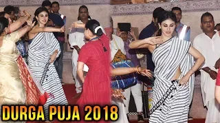 Akshay Kumar's Gold Heroine Mouni Roy Dances At Durga Puja