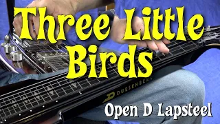 Three Little Birds - LapSteel Cover in Open D with Benders