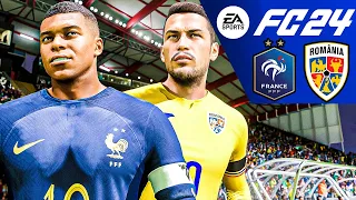 EA FC 24 France vs Roumanie PS5 Ultra Realism Gameplay & Graphics MOD 4K HDR