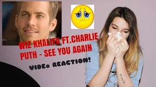 Wiz Khalifa ft. Charlie Puth -  See you again (Paul Walker TRIBUTE) REACTION!!