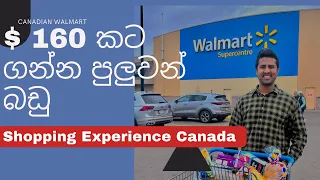 $160 කට ගත්ත බඩු ටික | Walmart grocery shopping in ,PEI Canada | Canada Sinhala vlogs