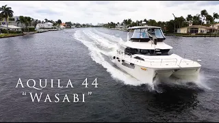 Power Catamaran For Sale | 2018 Aquila 44 "WASABI"