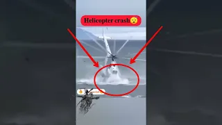 Helicopter 🚁crash In Beach Helicopter Accident Flying Time #Helicopter #shorts #Mixeymind Accident ©