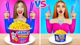 Desafio: Comida Gigante VS Comida Pequena | Comilança Com Olhos de Gelatina por RATATA BRILLIANT