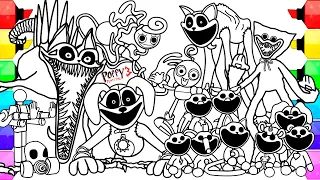 POPPY PLAYTIME Chapter 3 Coloring Pages / How to Color All Main Bosses and Monsters / NCS MUSIC