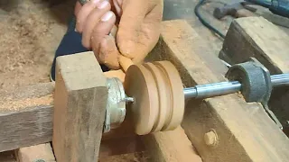 wood lathe, how to make mini wooden toys for kids ▶ 5