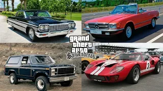 Real prototypes of cars from GTA SA