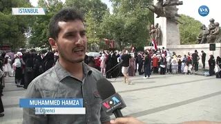 İstanbul’daki Yemenliler Birleşik Arap Emirlikleri’ni Protesto Etti