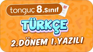 8.Sınıf Türkçe 2.Dönem 1.Yazılıya Hazırlık 📑 #2024