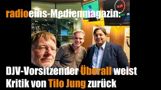 DJV-Vorsitzender Frank Überall weist Kritik von Tilo Jung zurück