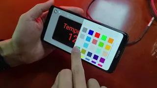 How to use temperature sensor of full color LED control card