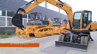 Haitui 8T wheel excavator