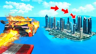 ich SPRINGE über DUBAI STADT in GTA 5!