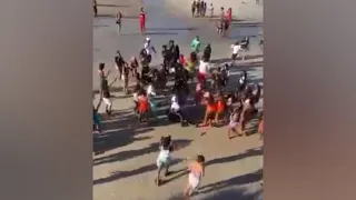 Raw video: Tybee Island beach assault caught on camera