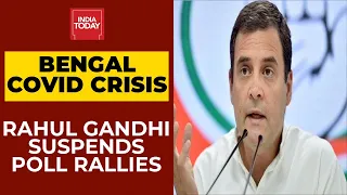 Election Rallies In West Bengal Amid Covid Cases Surge; Rahul Gandhi Suspends All Rallies In  Bengal