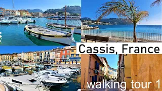 Cassis / Walking tour 1 / Port & Quai / Le centre ville de Cassis /Old town / Plage de la Grande Mer