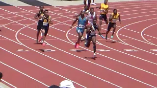 Team USA edged out USC in the men 4 x100 m at Mt SAC Relays