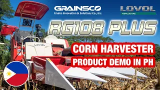 LOVOL RG108 PLUS Corn Harvester | Product Demo in Ifugao, Philippines