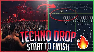 Making A Techno Drop From Scratch [FL Studio Tutorial]