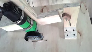 Cara membuat table saw dari gerinda ( naik turun )