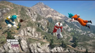 GTA 5 - Vegeta and Goku VS Thragg with Next-Gen Real Life Graphics