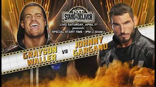 WWE 2K23 Grayson Waller Vs Johnny Gargano NXT Stand In And Deliver