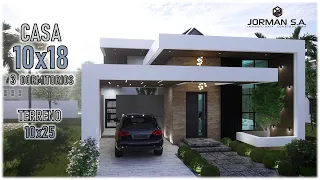 House Design | Modern House Design | 10x18m 2 Storey | 3 Bedrooms