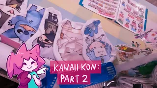 Con life - Kawaii Kon part 2: running the table, browsing the alley, and packing up!