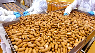 Mass Production of Little Frank Sausage in Food Factory | Korean Food