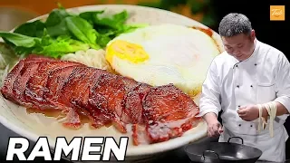 How to Make Ramen with Char Siu Pork and Chicken Noodle Soup