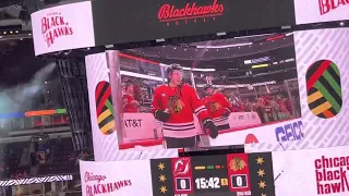 Chicago Blackhawks Pre-Game warmup show at United Center