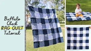 Buffalo Check Rag Quilt Tutorial