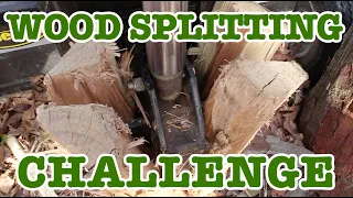 WOOD SPLITTING CHALLENGE - 1 Hour Speed Split : Life in Rural Iowa