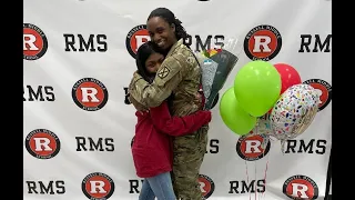 RAW: Soldier mom surprises daughter on her birthday after 6-month deployment | WSB-TV