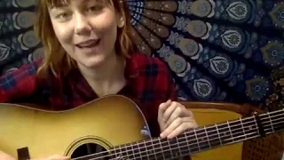 Molly Tuttle with her Thompson Signature Model - Live FB post