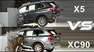 2022 BMW X5 vs 2022  Volvo XC90   CRASH TEST720p